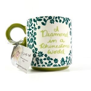 NEW Dolly Parton Floral Stoneware Mug